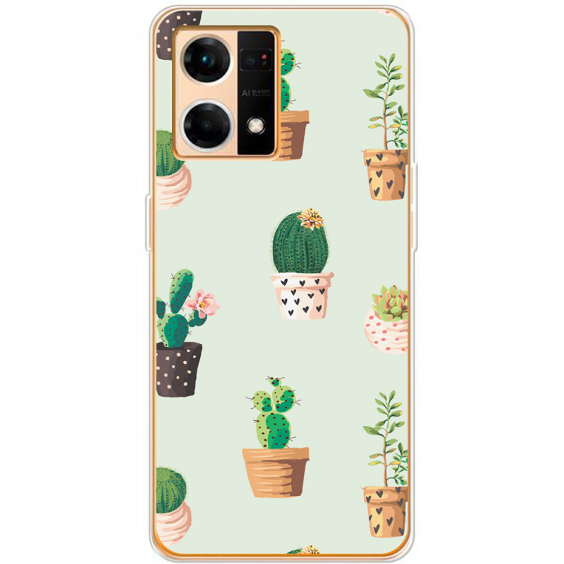 Чехол BoxFace OPPO Reno 7 4G L-green Cacti