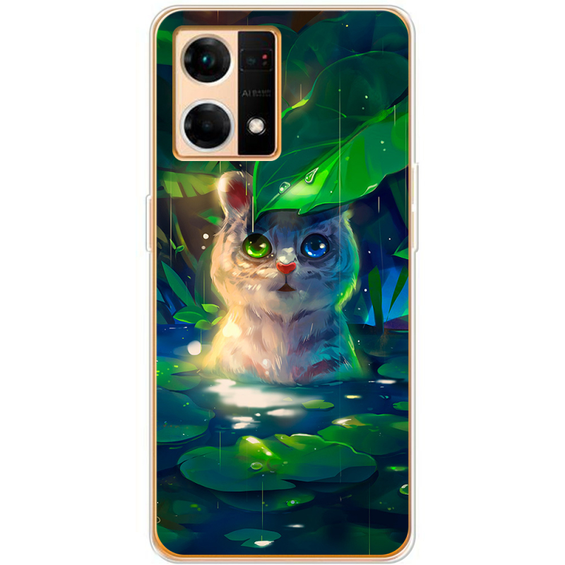 Чехол BoxFace OPPO Reno 7 4G White Tiger Cub