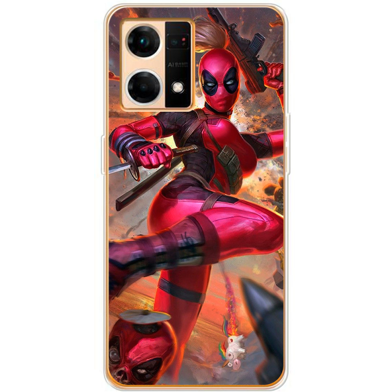 Чехол BoxFace OPPO Reno 7 4G Woman Deadpool