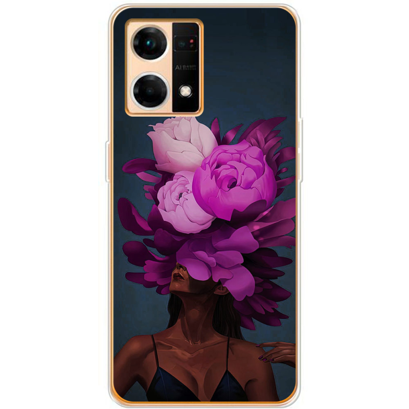 Чехол BoxFace OPPO Reno 7 4G Exquisite Purple Flowers