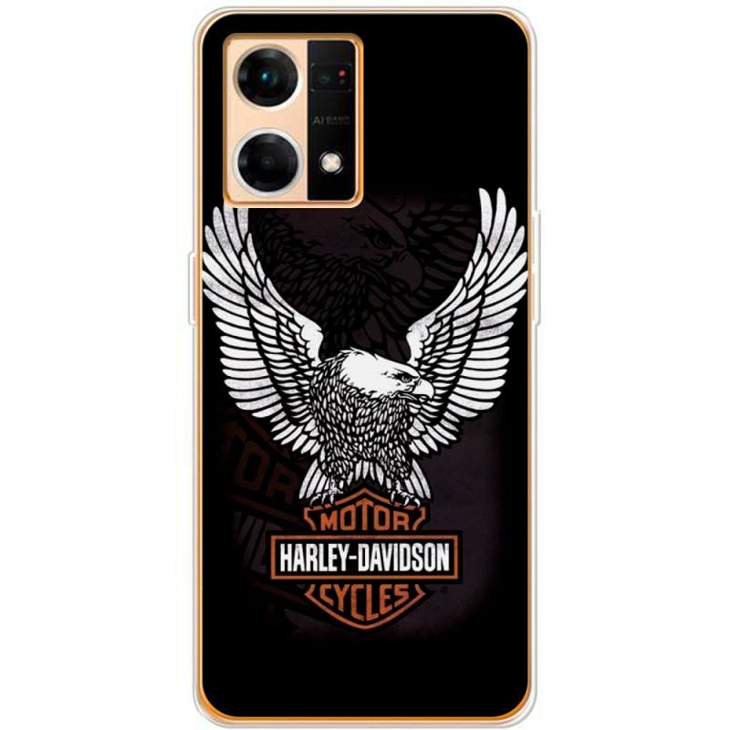 Чехол BoxFace OPPO Reno 7 4G Harley Davidson and eagle