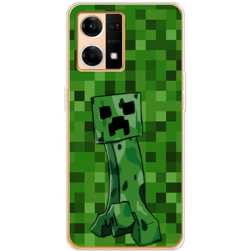 Чехол BoxFace OPPO Reno 7 4G Minecraft Creeper