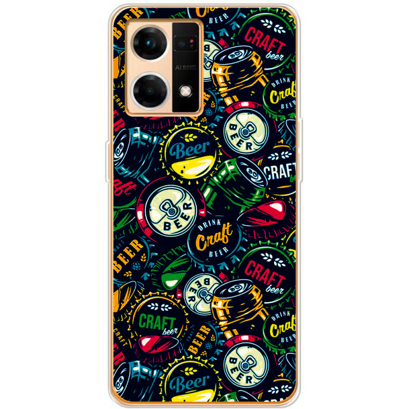 Чехол BoxFace OPPO Reno 7 4G Bottle Caps