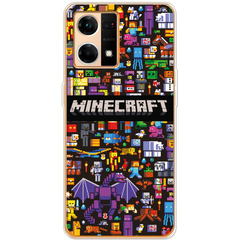 Чехол BoxFace OPPO Reno 7 4G Minecraft Mobbery