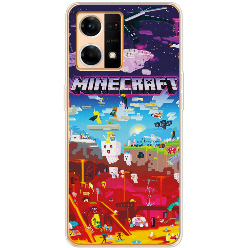 Чехол BoxFace OPPO Reno 7 4G Minecraft World Beyond