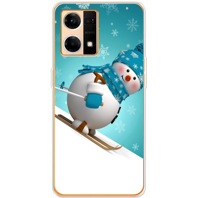 Чехол BoxFace OPPO Reno 7 4G Skier Snowman