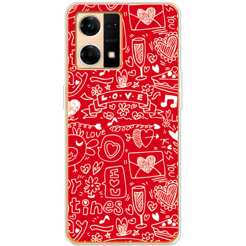 Чехол BoxFace OPPO Reno 7 4G Happy Valentines