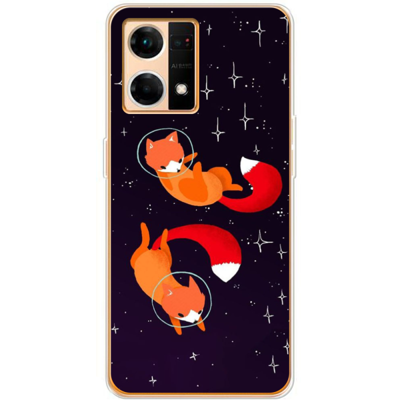 Чехол BoxFace OPPO Reno 7 4G Fox-Astronauts