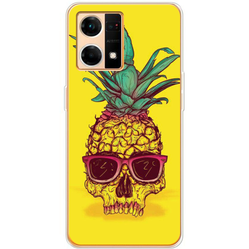 Чехол BoxFace OPPO Reno 7 4G Pineapple Skull