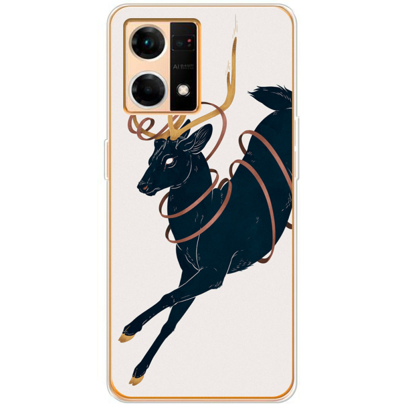 Чехол BoxFace OPPO Reno 7 4G Black Deer