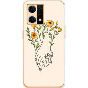 Чехол BoxFace OPPO Reno 7 4G Flower Hands