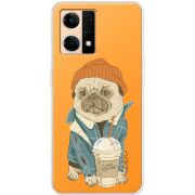 Прозрачный чехол BoxFace OPPO Reno 7 4G Dog Coffeeman