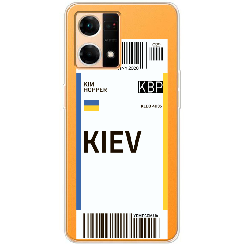 Прозрачный чехол BoxFace OPPO Reno 7 4G Ticket Kiev