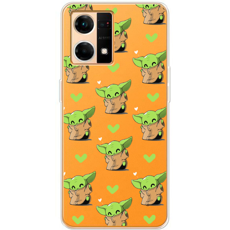 Прозрачный чехол BoxFace OPPO Reno 7 4G Pattern Baby Yoda