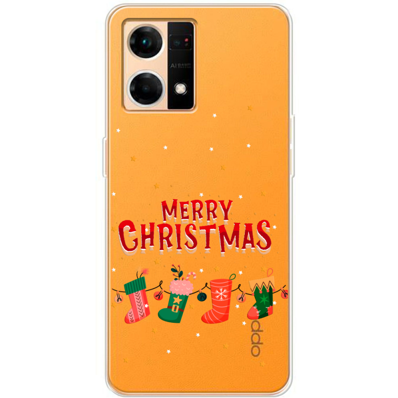 Прозрачный чехол BoxFace OPPO Reno 7 4G Merry Christmas