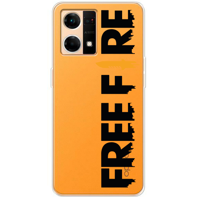 Прозрачный чехол BoxFace OPPO Reno 7 4G Free Fire Black Logo