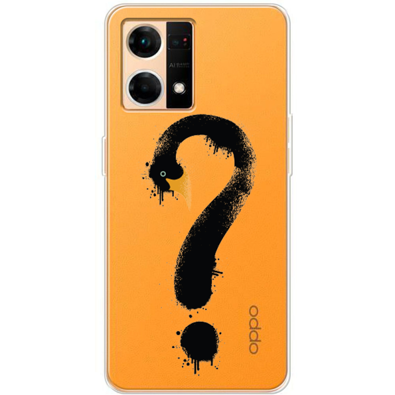 Прозрачный чехол BoxFace OPPO Reno 7 4G Swan question