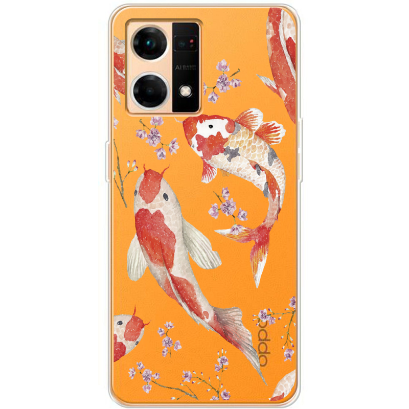 Прозрачный чехол BoxFace OPPO Reno 7 4G Japanese Koi Fish