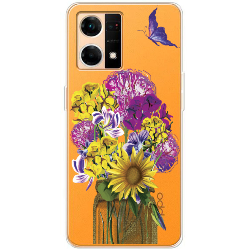 Прозрачный чехол BoxFace OPPO Reno 7 4G My Bouquet