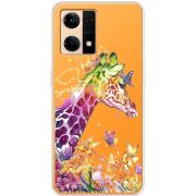 Прозрачный чехол BoxFace OPPO Reno 7 4G Colorful Giraffe