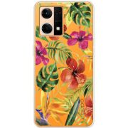 Прозрачный чехол BoxFace OPPO Reno 7 4G Tropical Flowers