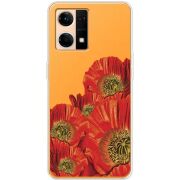 Прозрачный чехол BoxFace OPPO Reno 7 4G Red Poppies