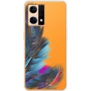 Прозрачный чехол BoxFace OPPO Reno 7 4G Feathers