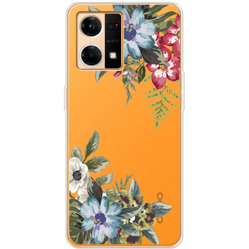 Прозрачный чехол BoxFace OPPO Reno 7 4G Floral