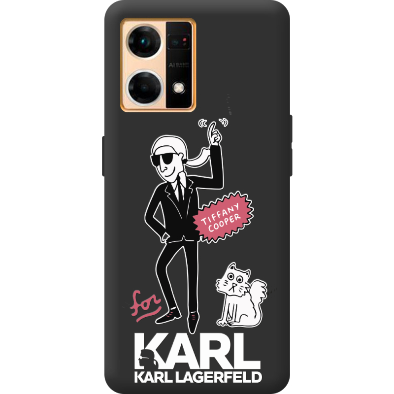 Черный чехол BoxFace OPPO Reno 7 4G For Karl