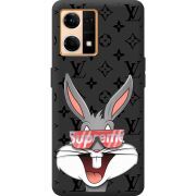 Черный чехол BoxFace OPPO Reno 7 4G looney bunny