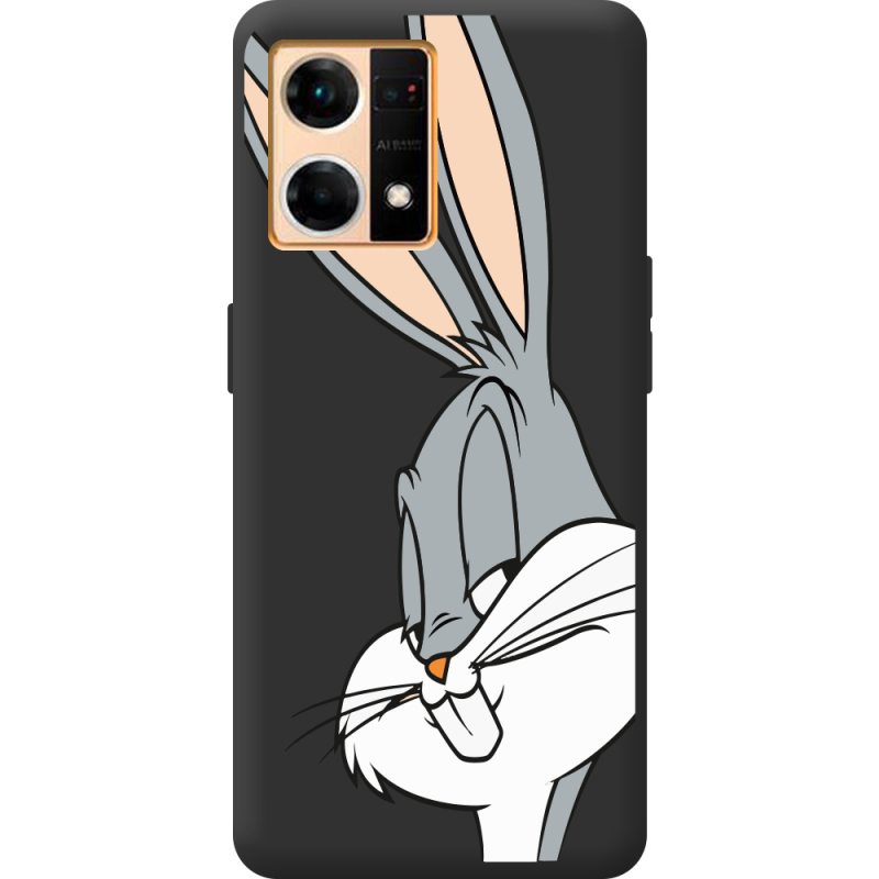 Черный чехол BoxFace OPPO Reno 7 4G Lucky Rabbit