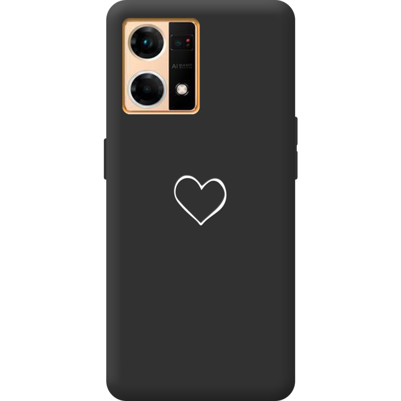 Черный чехол BoxFace OPPO Reno 7 4G My Heart