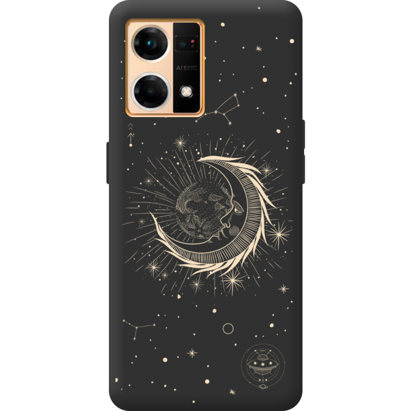 Черный чехол BoxFace OPPO Reno 7 4G Moon