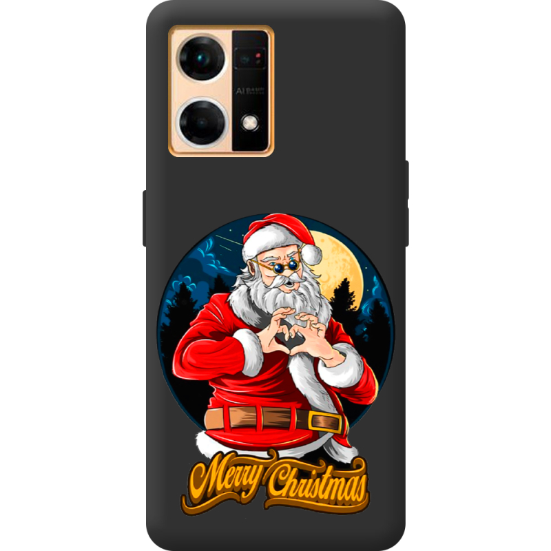 Черный чехол BoxFace OPPO Reno 7 4G Cool Santa