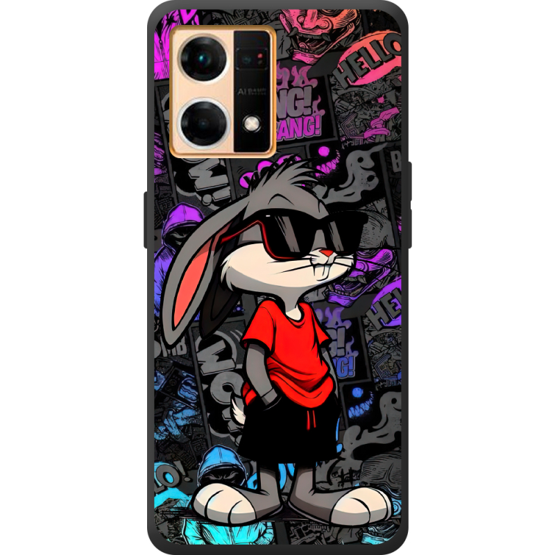 Черный чехол BoxFace OPPO Reno 7 4G Малий вухань