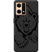 Черный чехол BoxFace OPPO Reno 7 4G Grizzly Bear