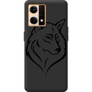 Черный чехол BoxFace OPPO Reno 7 4G Wolf