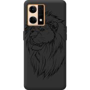 Черный чехол BoxFace OPPO Reno 7 4G Lion