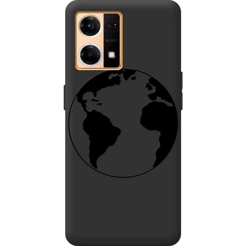 Черный чехол BoxFace OPPO Reno 7 4G Earth