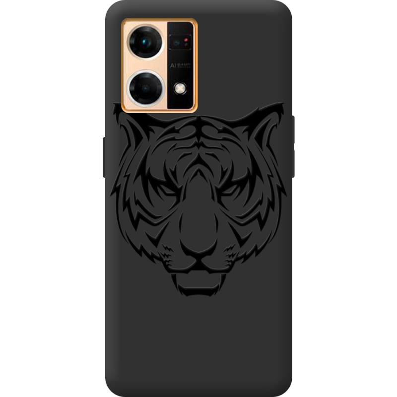 Черный чехол BoxFace OPPO Reno 7 4G Tiger