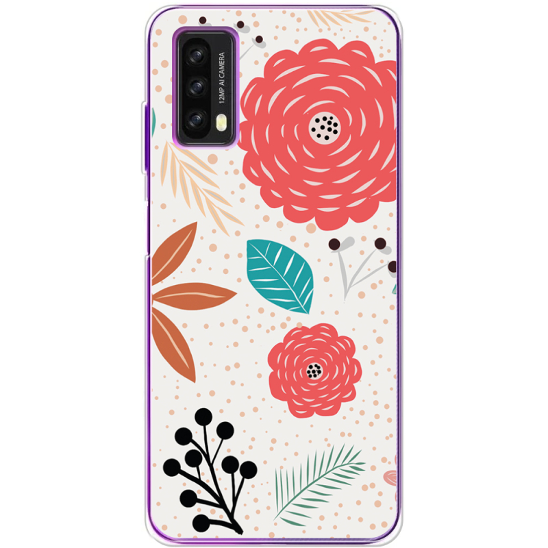 Чехол BoxFace Blackview A90 Line Flowers