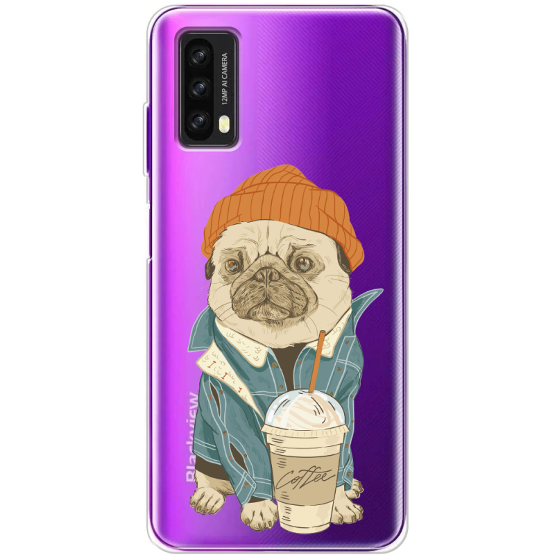 Прозрачный чехол BoxFace Blackview A90 Dog Coffeeman