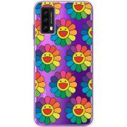 Прозрачный чехол BoxFace Blackview A90 Hippie Flowers