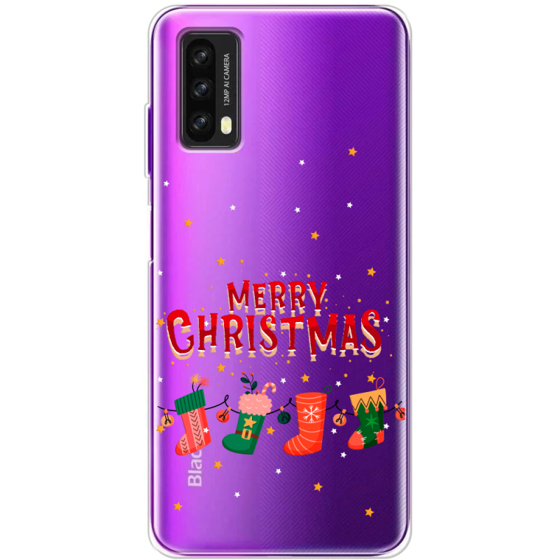 Прозрачный чехол BoxFace Blackview A90 Merry Christmas