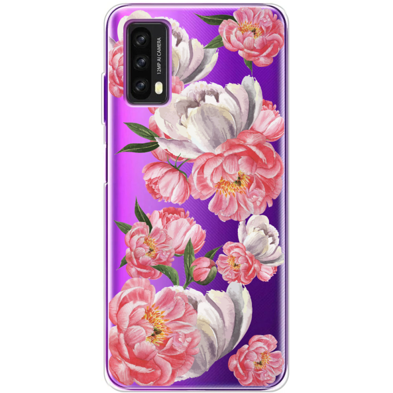 Прозрачный чехол BoxFace Blackview A90 Peony Watercolor Style