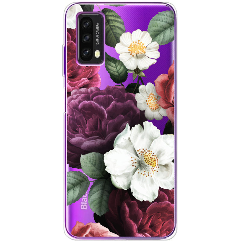 Прозрачный чехол BoxFace Blackview A90 Floral Dark Dreams