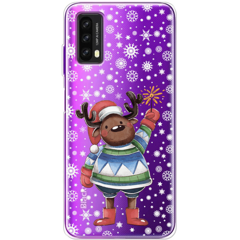 Прозрачный чехол BoxFace Blackview A90 Christmas Deer with Snow