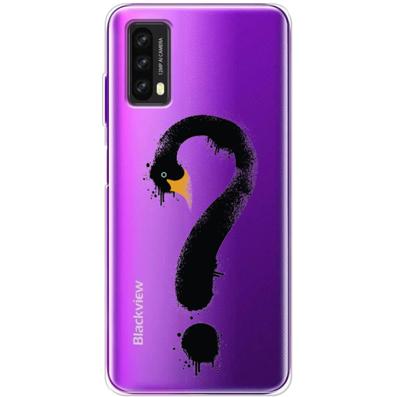 Прозрачный чехол BoxFace Blackview A90 Swan question