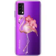 Прозрачный чехол BoxFace Blackview A90 Floral Flamingo