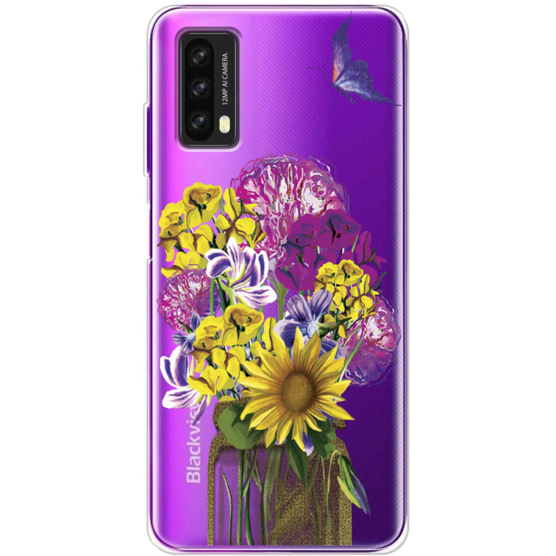 Прозрачный чехол BoxFace Blackview A90 My Bouquet